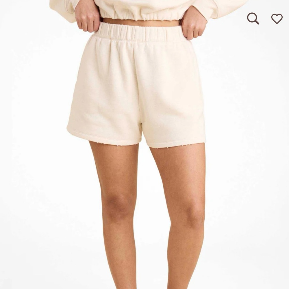 Nuuds Vintage Fleece Heather Bone Short